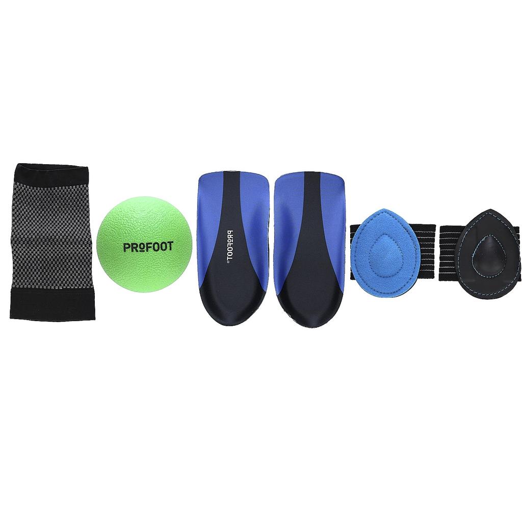 Plantar Fasciitis Pain Relief Kit, for Males 8-13 Years Old, 5 Piece Kit
