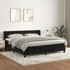 VidaXL Divan Bed and Mattress Black 160x200 Cm Velvet 3130909