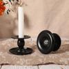 Handmade Round Candlestick Romantic Metal Candle Holder Modern Long Pole Candle Cup  Home