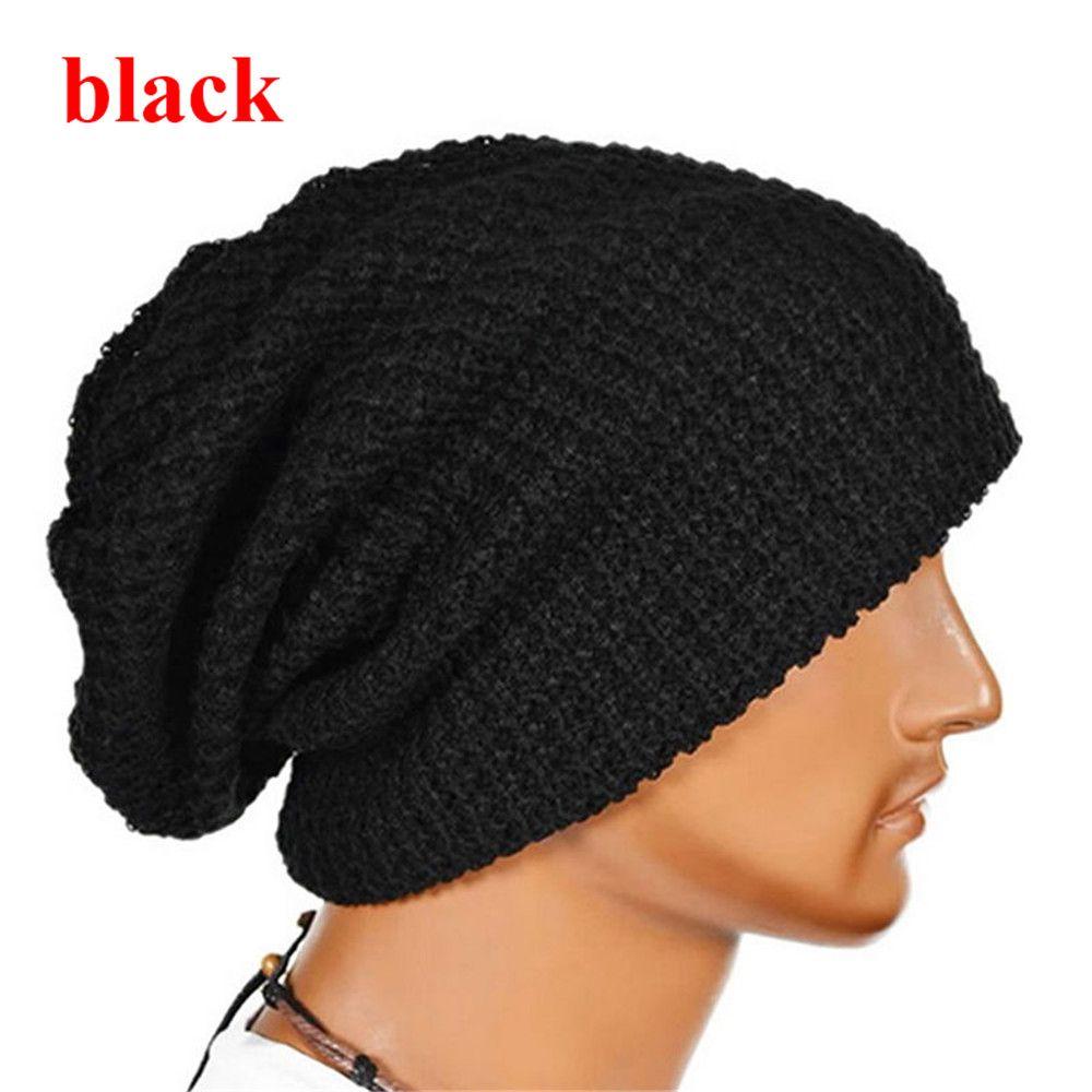 Winter Stretch Soft Ski Cap Warm Beanie Hat Knitted Caps Wool Knitted