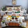 Friends Printed Bedding Set Friends Season Bedding Set Comfortable Adult Children Luxury Tv Program Pattern Full Size
