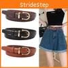 Leather Belt Vintage Women Versatile Decorative Waistband Casual Strap Jeans
