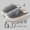 2024 Cozy Thick Cotton Slippers: Women's Autumn/Winter, Men's Cute Warm Non-Slip, Plus Velvet Comfort