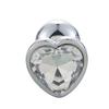 Love Heart Rhinestone Stainless Steel Anal Plug Prostate Massage Adults Sex Toy