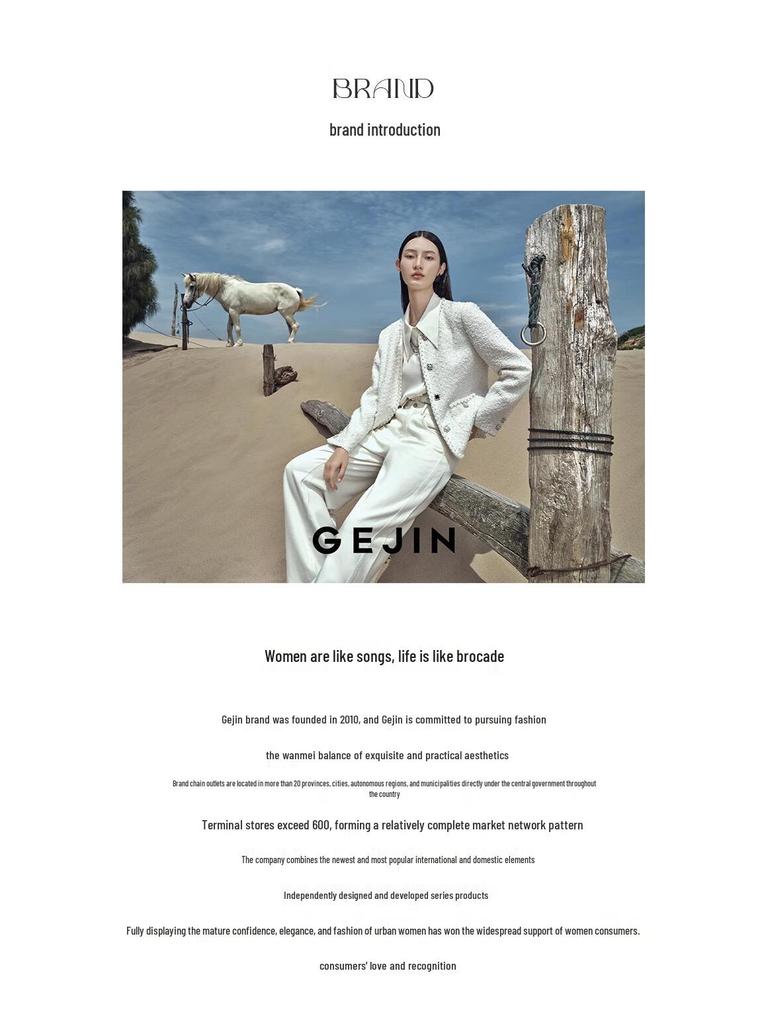 Gejin Women's High-Quality Commuter Casual Long Pants