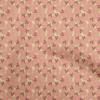 Cotton Flex Peach Fabric Bird Ladybird  Sewing Material Print Fabric By The Yard 40 Inch