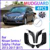 Car Mud Flaps for Nissan Sentra Sylphy Pulsar 2013~ B17 Mudguard Splash Guards Fender Mudflaps Auto
