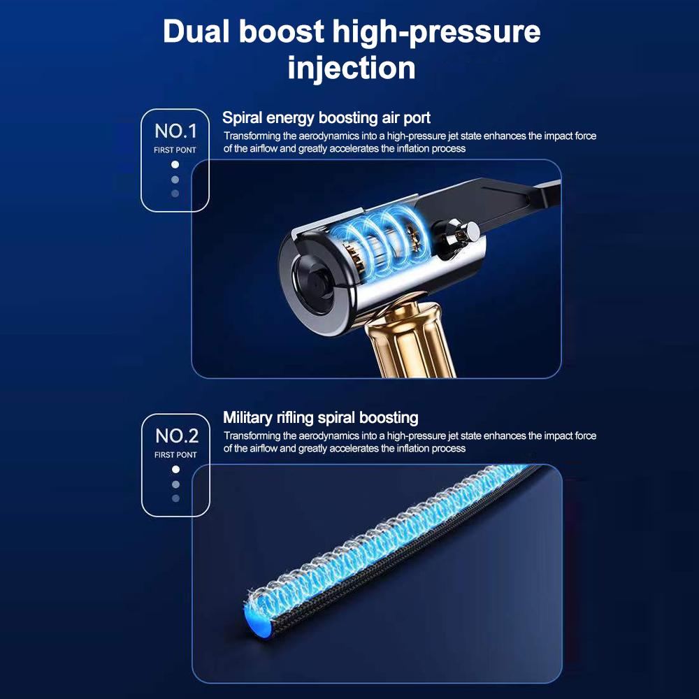 Car USB Rechargeable Air Pump Tire Inflator Portable Compressor Digital Wireless Tyre Inflator For Auto Motocycle Bicycle Balls