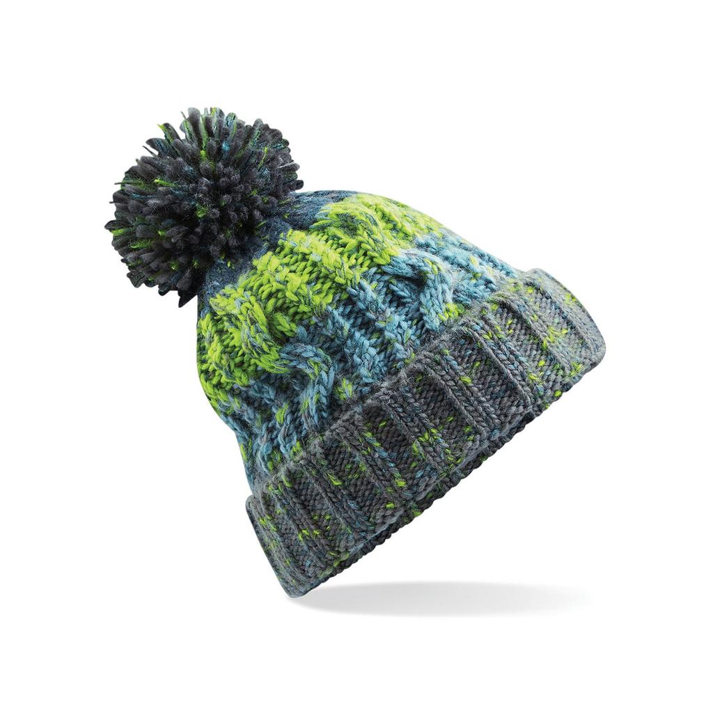 Beechfield Womens/Ladies Corkscrew Pom Pom Beanie