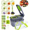 22 Piece Sets Multifunctional Manual Chopper Household Kitchen Accessories Cutter Slicer Onion Dicer Vegetable Potato Cutter