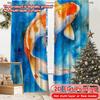 2pcs, 2D FLAT PRINTING Curtains (Without Rod) Koi Bliss Festive Fashion Curtains Versatile Durable Polyester Curtains Outdoor