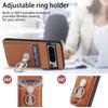 For Google Pixel 9 Pro XL Magnetic Ring Stand Holder Case For Google Pixel 8A 7 6 Pro Leather Card Slot Wallet Protective Cover