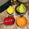 Ceramic Fruit Shape Sauce Dish Seasoning Dipping Bowl Ketchup Soy Vinegar  Fruit Salad Butter Dessert Plate Tableware Decoration