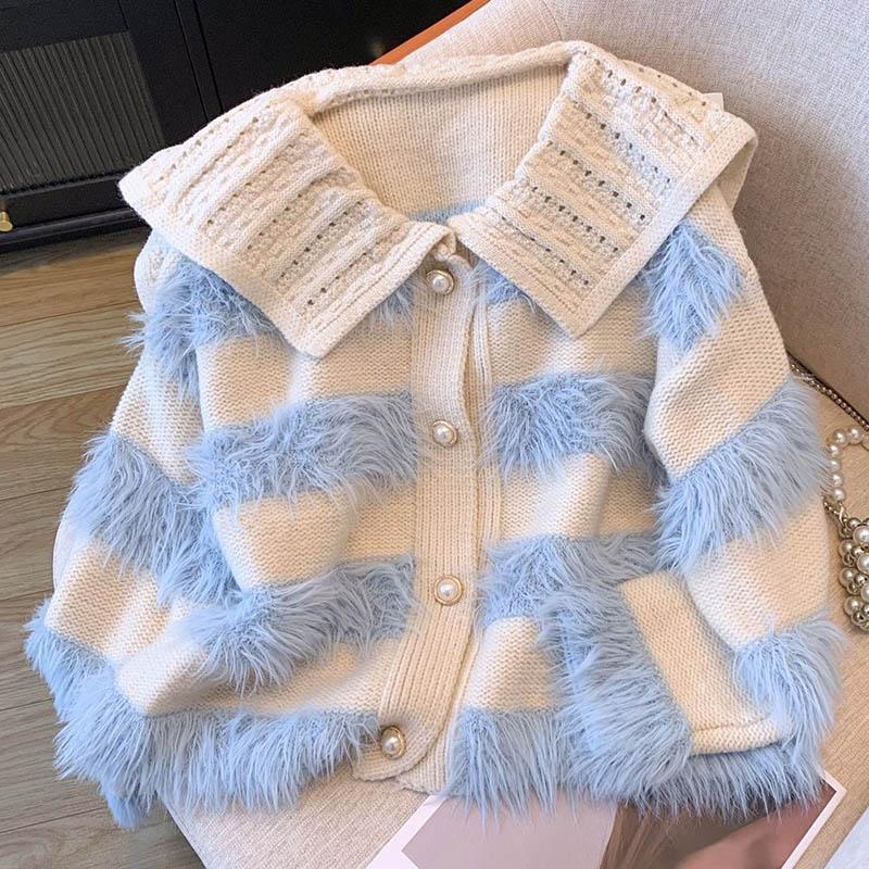 Sweaters Coat Cardigan for Women Autumn Winter Large Size Vintage Loose Long Sleeve Knit Cardigan Sweaters Jacket