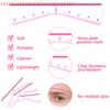 Disposable 20/25pcs Eyebrow Ruler Sticker Self-adhesive Eyebrow Tattoo Position Guide Permanent Makeup Mapping Stencils Tool
