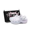 Classic Platform Clog Girly Setting Bow Punk Millennium Ballet Romantic Punk Special Shoe Box Hole Shoes Women's Silver Pink
