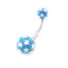 [I9472] - Body Piercing 'Stars' Blue