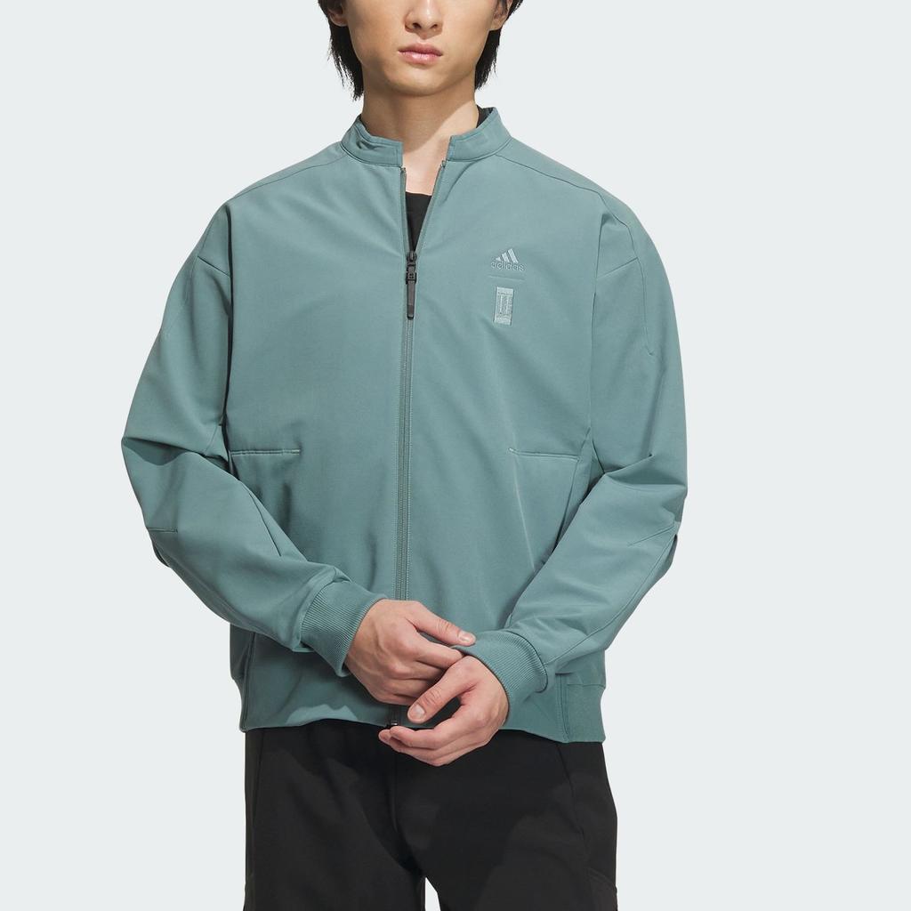Adidas Wuji Must-Have Woven Jacket With Stand-Up Collar Print Men Outerwear Mist Emerald-Green IX4284