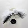 Women Victorian Ruffle Mesh Fake Collar Shawl Vintage Renaissance Black White Tulle Clown Cosplay Neck Ruff Choker Shawl