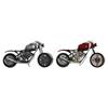 Horloge De Table Motocyclette Fer (2 Pcs) (44 X 13.5 X 23 Cm)