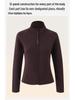 Figure-Flattering Air Layer Women's Spliced Sportswear Jacket: Stand-up Collar Yoga Cardigan