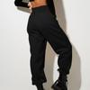 Women's Fashion Sport Solid Color Pocket Casual Sweatpants Pants