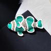 Tropical Ocean Clownfish Brooches For Women Trendy Charm Colorful Inlaid Rhinestone Fish Animal Brooch Pins Clothing Accessories