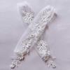 1 Pair Fingerless Gloves Hollow Out Patchwork Soft Breathable Bridal Gown Mittens Lace Embroidery