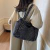 Denim Tote Bag Fashion Casual Portable Shoulder Bag Large Capacity Literary Commuter Bag Women