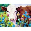 DIY Cow 5D Diamond Painting Full Round Drill Farm Animal Diamond Embroidery Cross Stitch Kit Mosaic Resin Home Decor Gift