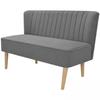 Sofa - vidaXL - 2-seater - Light Grey Fabric - Contemporary Design - Plush Comfort