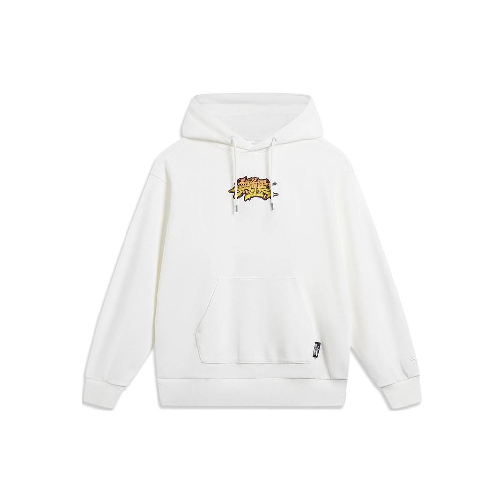 Li Ning X Og Slick Collaboration Solid Color Hoodie Unisex Hoodies Off-White AWDT443-3