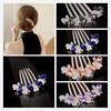 Alloy Rhinestone Women Hair Comb Butterfly Wedding Party Headdress Elegant Hair Accessories