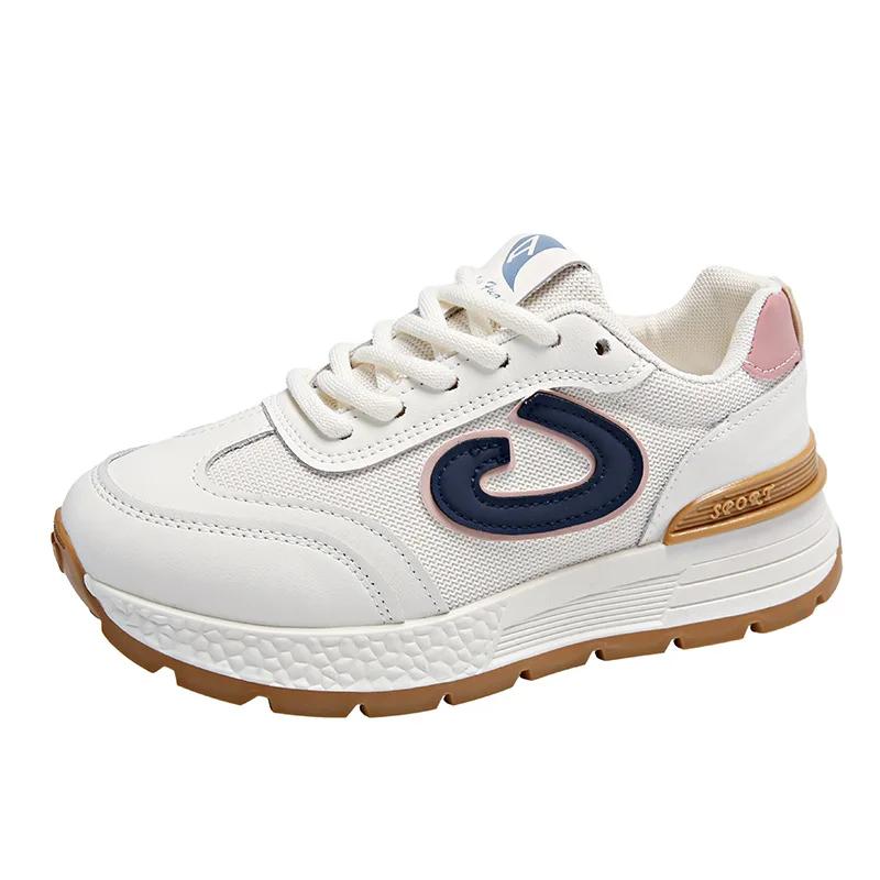 Sneakers Women Casual Sport Shoes Platform Bottom Blue Red Sneakers Fashion Anti Slippery Trend Lace-up Zapatos Outdoor2024