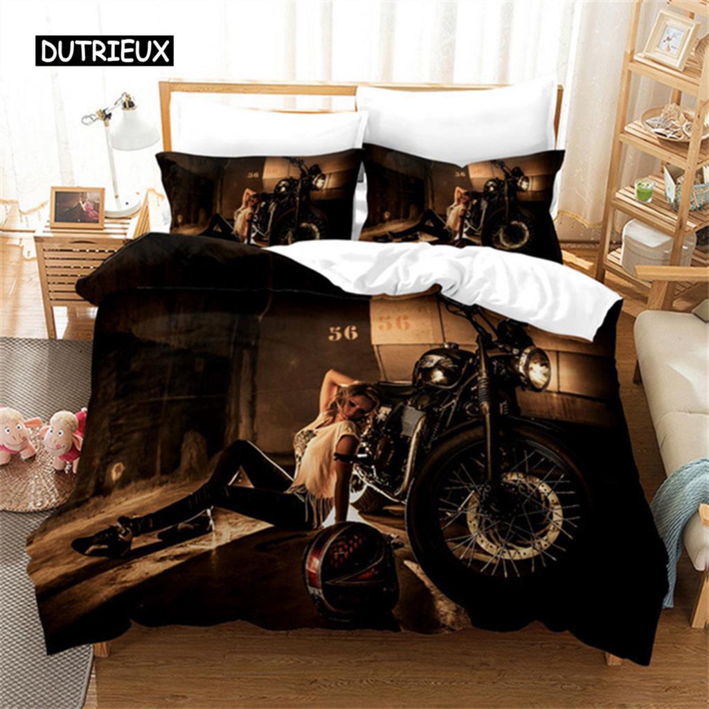 Duvet Cover Sexy Buttocks Girl Car Quilt Cover Soft Microfiber Bikini Comforter Cover for Women Teen Adults Bedroom Decoration