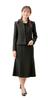 Black Formal Mourning Clothes Ensemble Open Front Dress Formal Clothes for Ceremonial Occasions [Margaret Gold] Women's M461-21