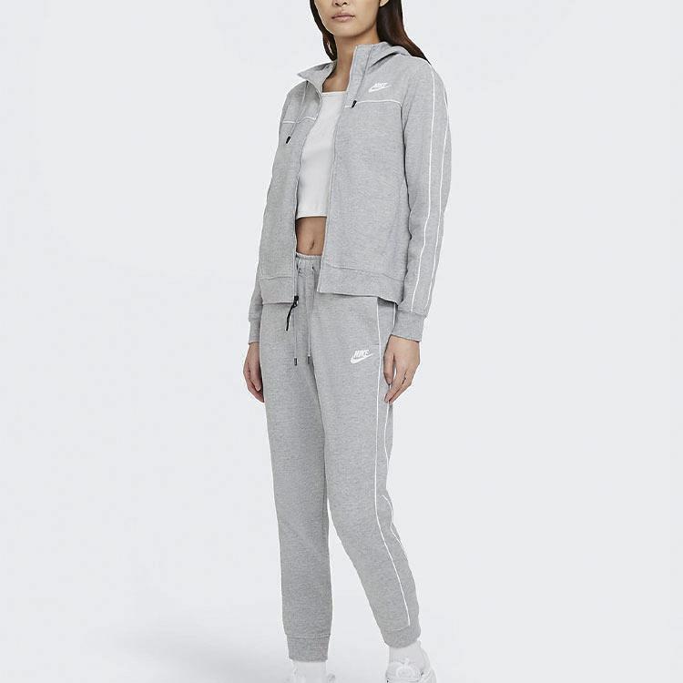 Nike Sportswear Casual Drawstring Elastic Waist Joggers Women Bottoms Grey CZ8341-063