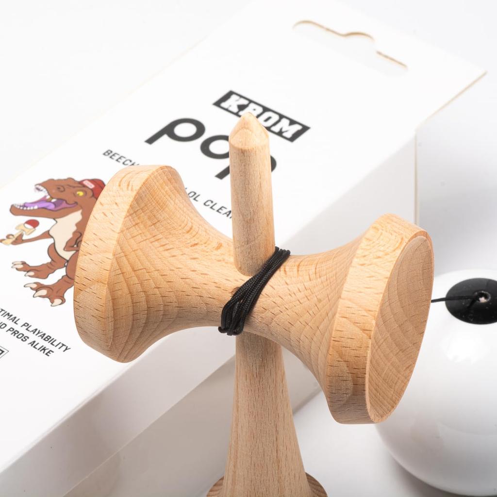 KROM POP Chrome Pop LOL Sticky Clear Kendama (White)