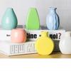 Mini Ceramic Vase Morden Ceramic Art Vase Dried Flower Bottlle Artificial Flowers Vase Photo Props Home Decor Room Ornaments