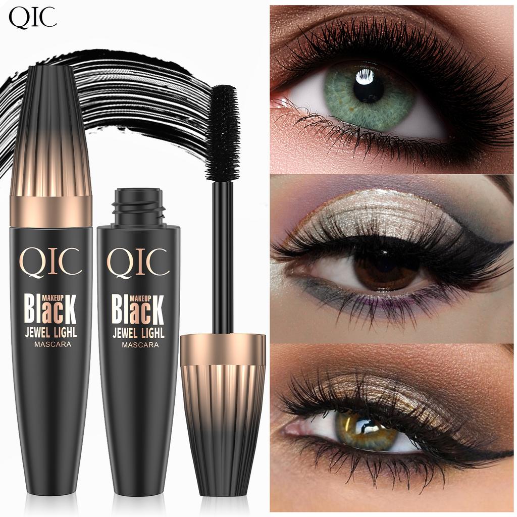3D Waterproof Mascara Liquid Fiber Black Eyelashes Curling Brush Long Lasting Eye Makeup Extension
