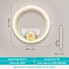 Modern Luxury LED Wall Light  Gold Creative Acrylic Wall Light for Aisle Sconce Living   Bedroom Bedside Corridor Home Decor