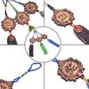 Tassel Wood Car Wooden Pendant Hanging Engraving Muslim Islam Jewelry