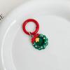 Kawaii Christmas Keychain Cartoon Santa Claus Elk Tree Snowman Pendant Key Ring Backpack Decoration Couple Friends Gifts