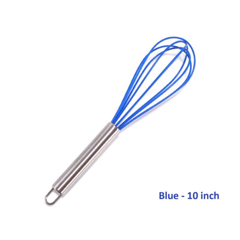 1PC Manual Egg Beater High Quality Stainless Steel Silicone Balloon Whisk Cream Mixer Milk Shake Mixing Stiring Tools 8/10/12 Inch