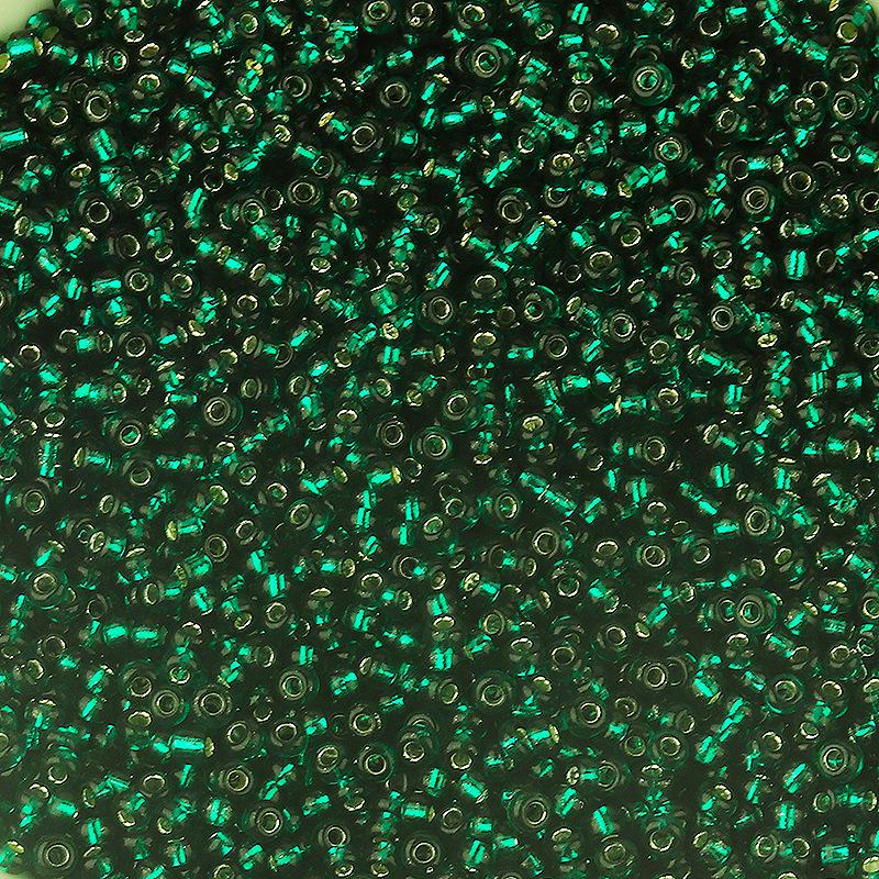 2mm Colored Transparent Silver Core Glass Seed Beads for DIY Jewelry Accessories