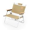 Qunature Outdoor Camping Складной Highlander с низкой грузоподъемностью, легкий в удобном для Cherry Blossom Khaki Стул, Стул, Стул, Стул, легкий,