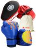 Marcel Boxing for Parents and Children, Gloves for Children, Mitts Set for Adults, Storage Bag Included, Gloves, 3 Colors, Blue