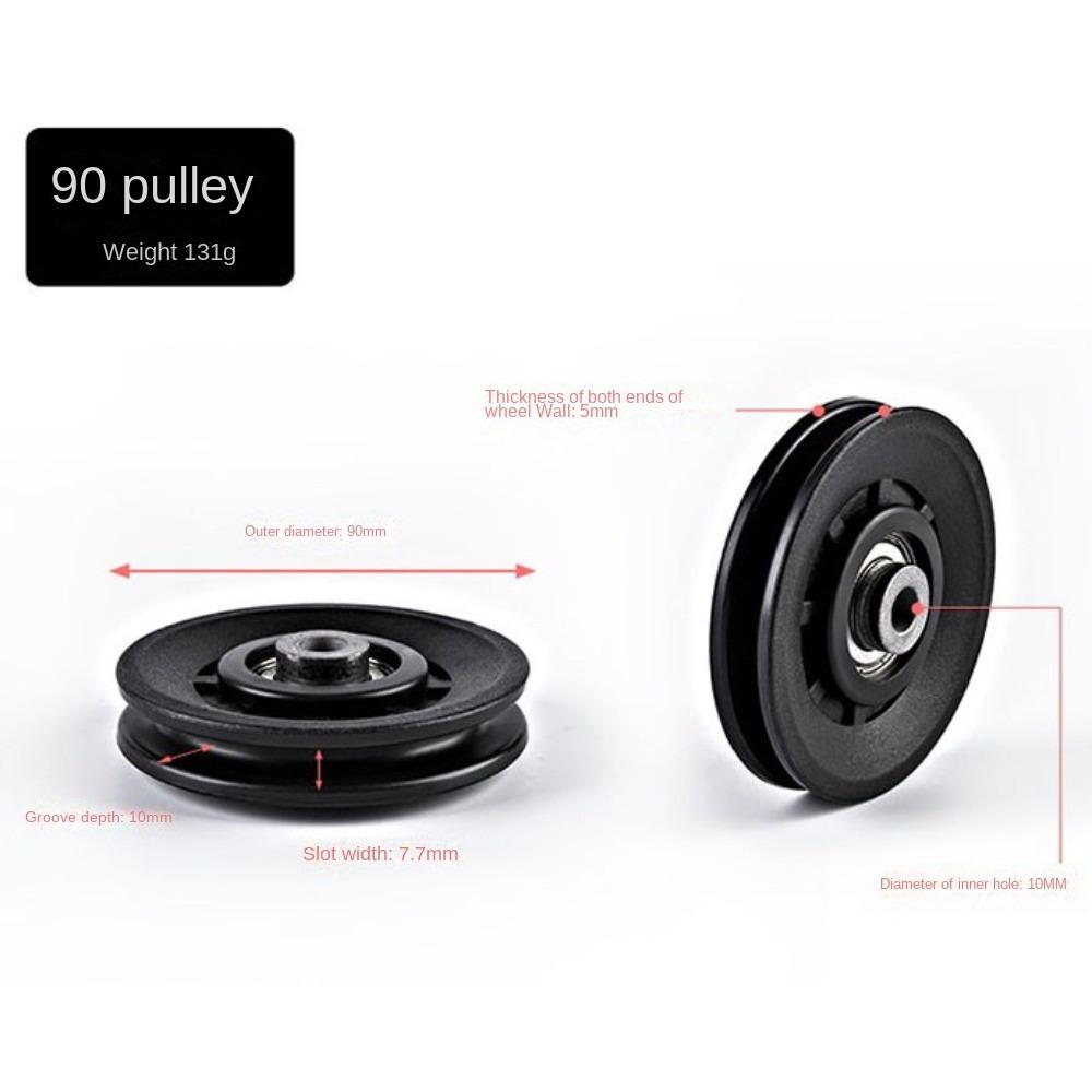 Fitness Equipment Parts Nylon Pulley Cable Machine Part Nylon Bearing Durable Pulley Wheel