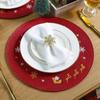 1/2/4pcs Holiday Placemats Table Runners Coasters Decorative Background Christmas Placemats Tabletop Decoration