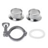 Stainless Steel Tri-clamp & SUS304 Sanitary Pipe Weld Ferrule & Silicone Gasket Set Heavy Duty Sanitary Fittings
